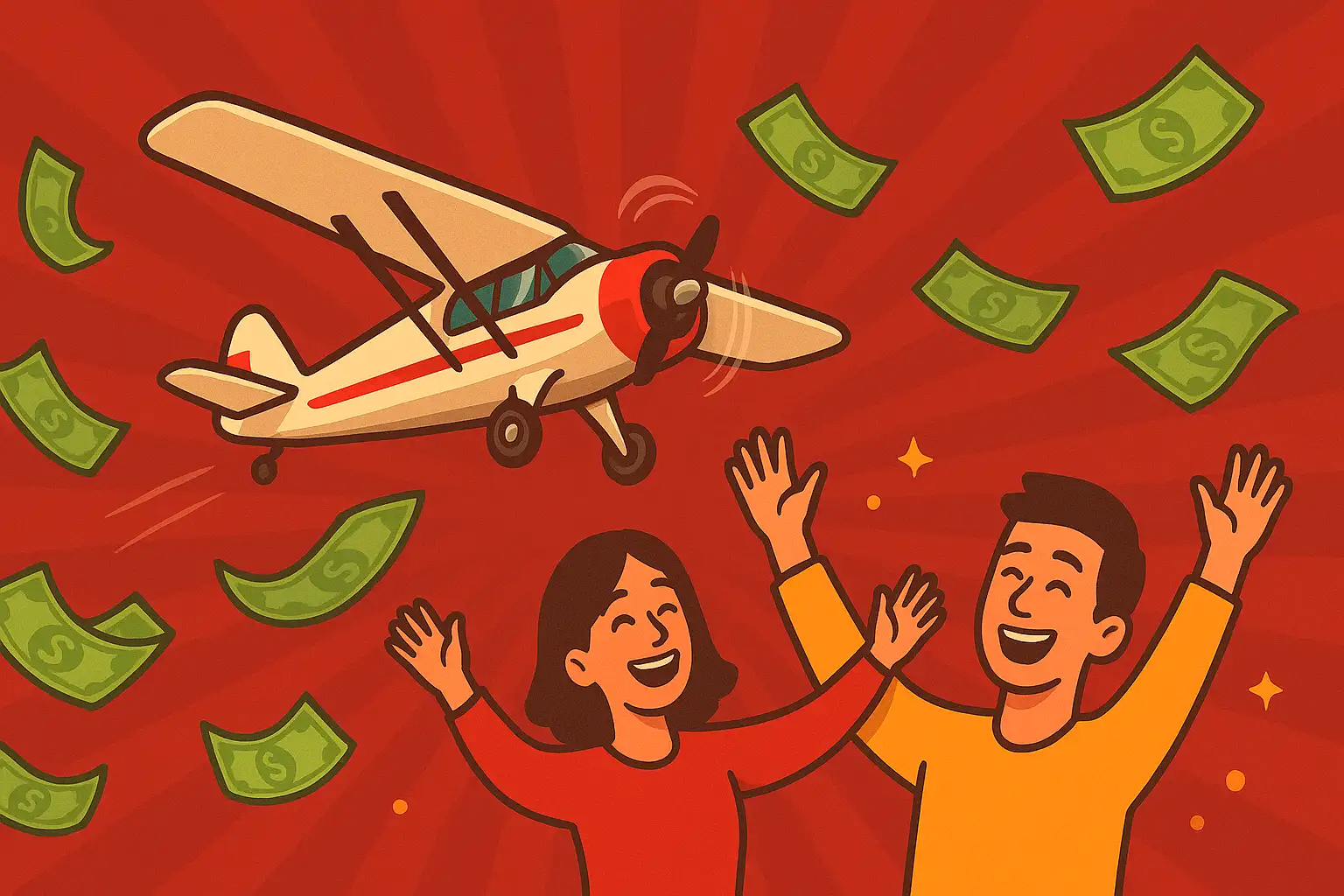 Placer un pari dans l'interface du jeu Aviator