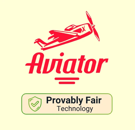Symbole de confiance et de sécurité du jeu Aviator